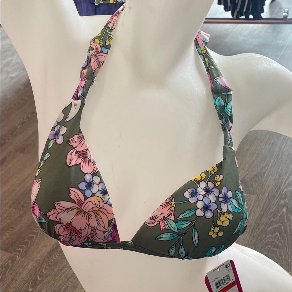 Hula Honey Push Up  Bikini Top Swimsuit Separates XS New 4/25